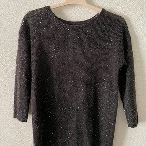 Ann Taylor Black Sweater - perfect for holiday parties!